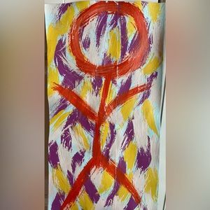 Hand crafted/ abstract painting